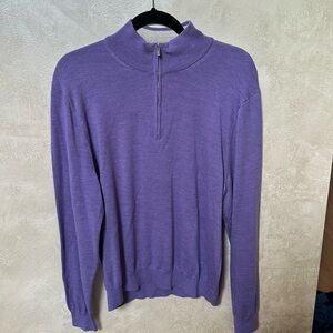 EUC Aristo Eighteen half-zip sweater, 100% merino wool, sz L